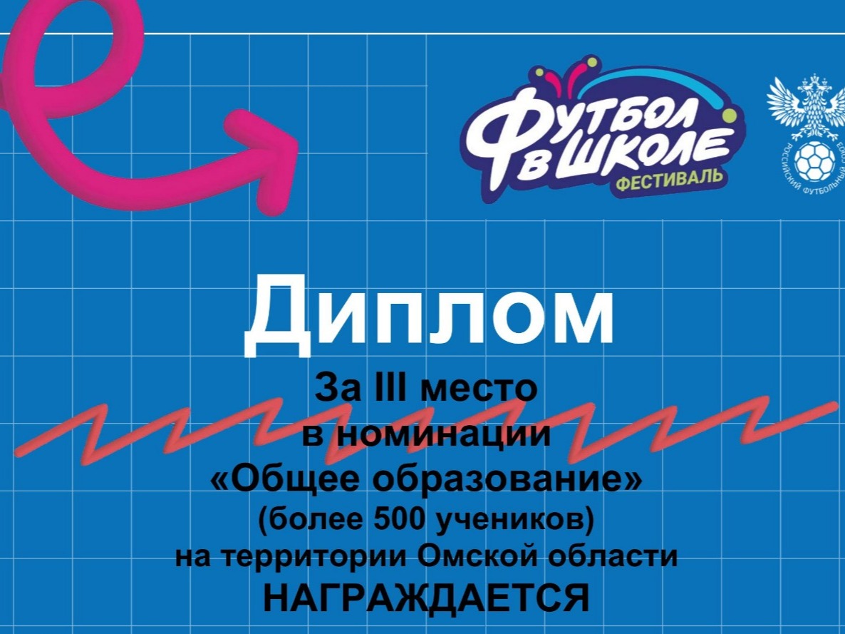 Призеры фестиваля «Футбол в школе» по Омской области.