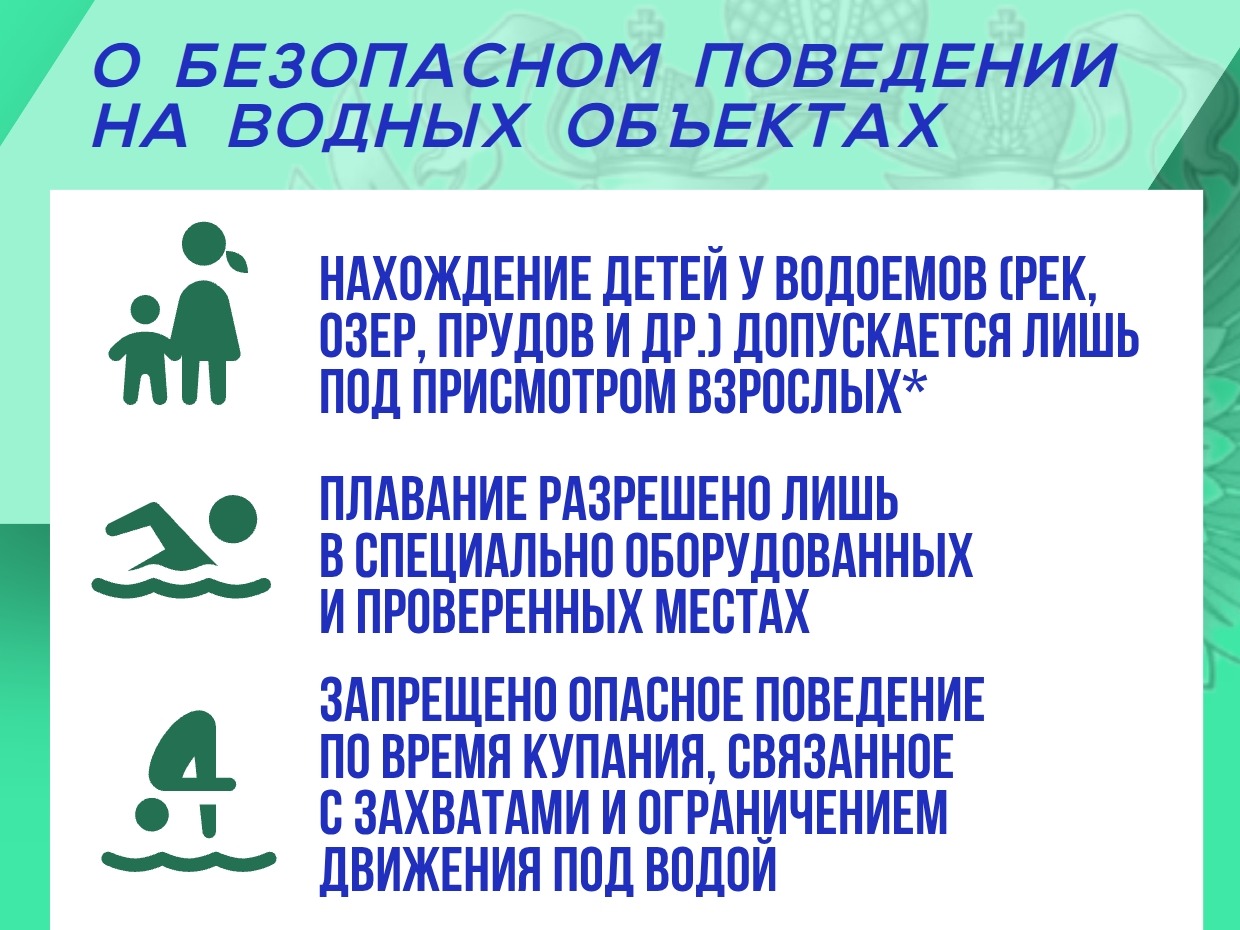 «О БЕЗОПАСНОМ ПОВЕДЕНИИ НА ВОДНЫХ ОБЪЕКТАХ».